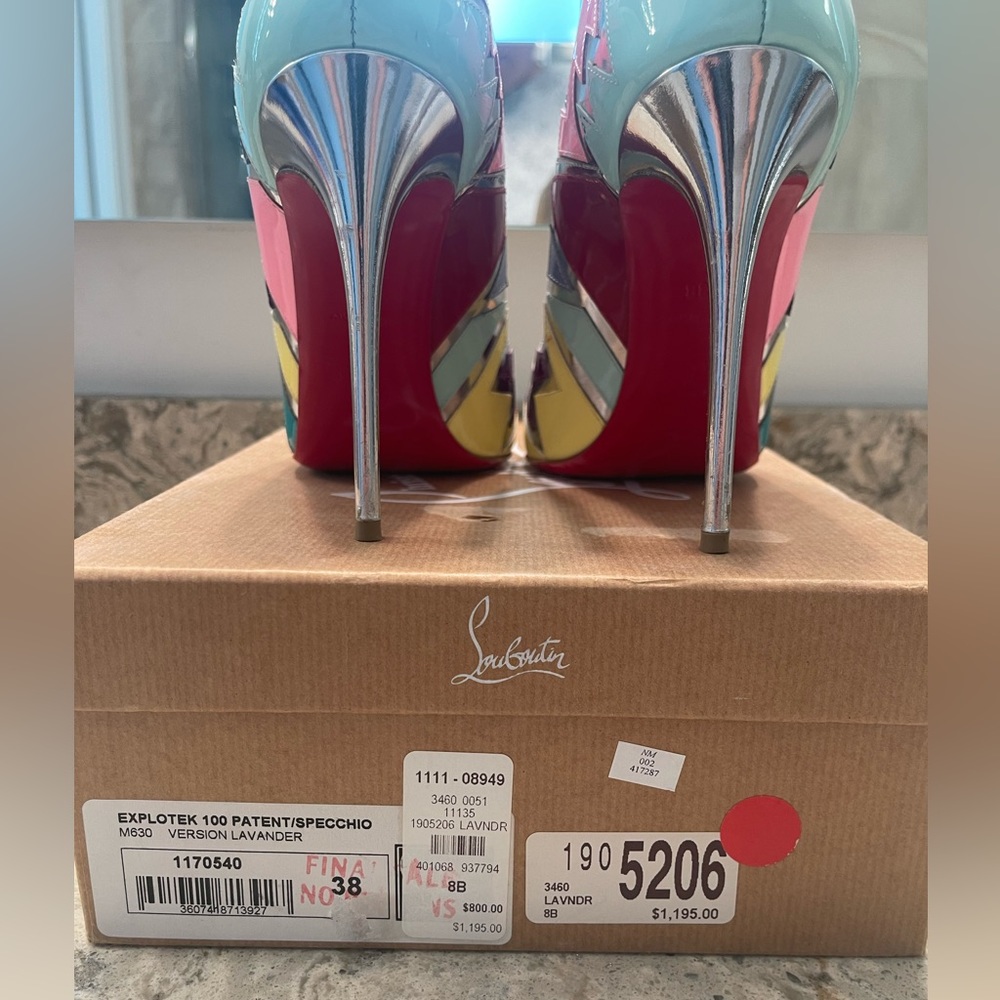 Christian Louboutin Explotek 100 Patent Specchio Heels - Picture 14 of 14